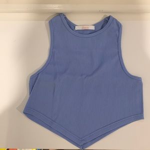 Baby blue bandana tank top